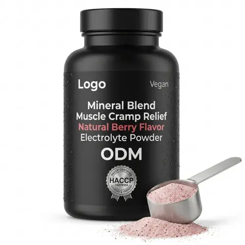 HACCP ODM Custom Formula Mineral Blend Natural Berry Flavor Vegan Halal/Kosher Certified Energy Support Hydration Premium Pure