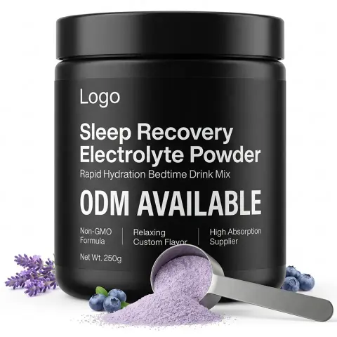 Non-GMO ODM Custom Flavor Rapid Hydration Relaxing Bedtime Drink Mix High Absorption Sleep Recovery Electrolyte Powder Adults