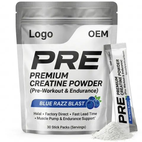 Halal GMP ODM Fast Lead Time Custom Adult Antioxidant Sports Strength Energy Supplement Bulk Private Label Sugar-Free