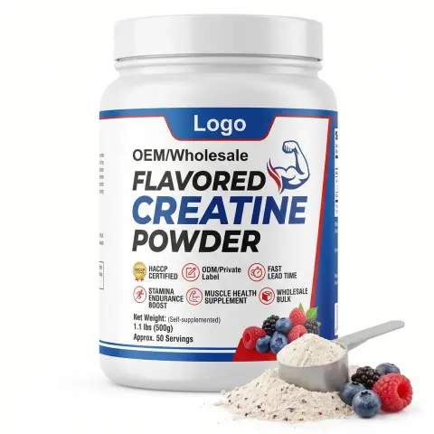 Lumena HACCP FBA Ready Fast Lead Time Wholesale Custom Flavored Creatine Powder Antioxidant 5g Daily Dose Daily Fitness Stamina