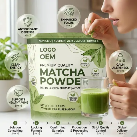 Non GMO Organic Kosher Adult ODM Custom Formula Diet Metabolism Support Antioxidant Drink Mix Pouch Packaging Premium Quality