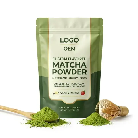Non-GMO Organic Adult ODM Fast Lead Time Private Label Flavored Matcha Powder Natural Detox Metabolism Weight Management Bulk