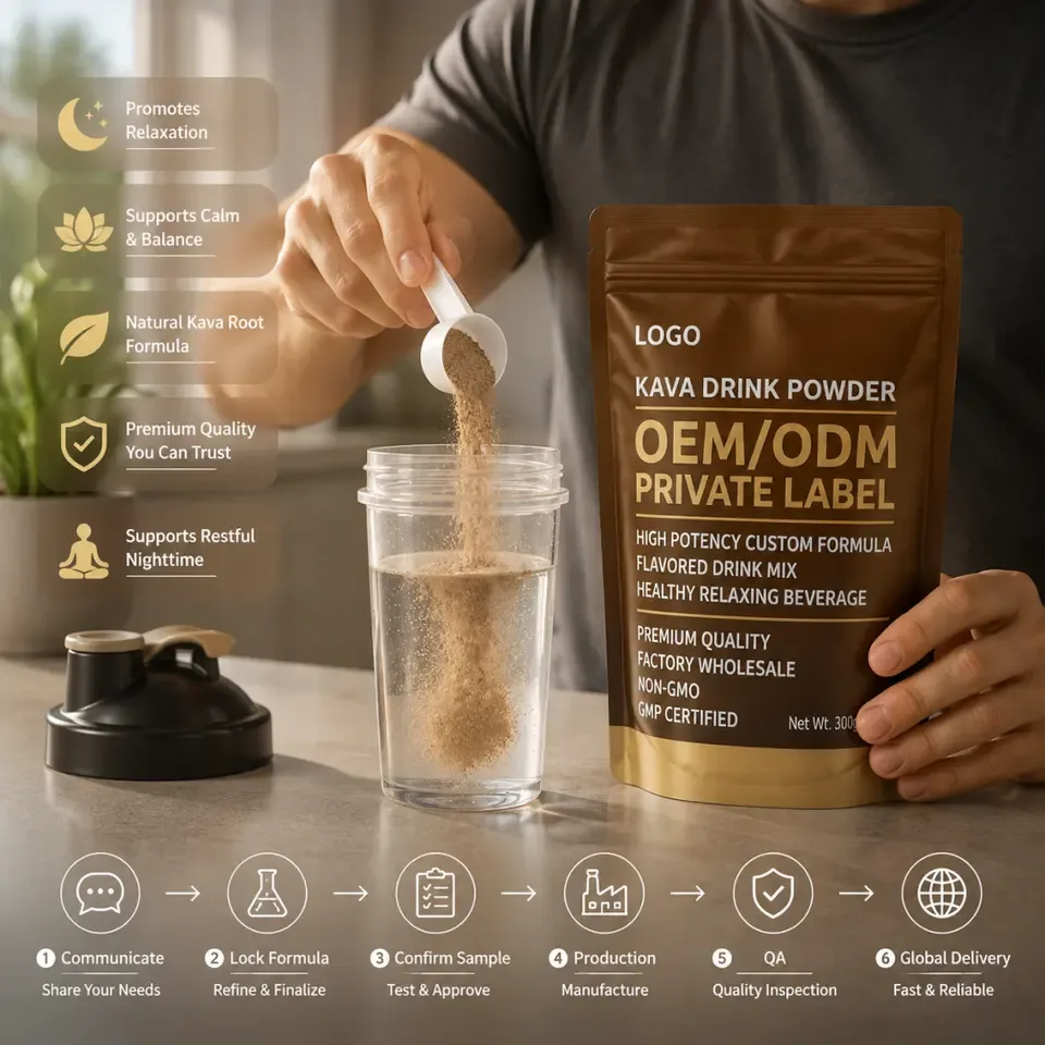 High Potency Custom Formula Flavored Drink Mix Healthy Relaxing Beverage Premium Quality Natural Vegan Sleep Support Factory - 产品图片 2
