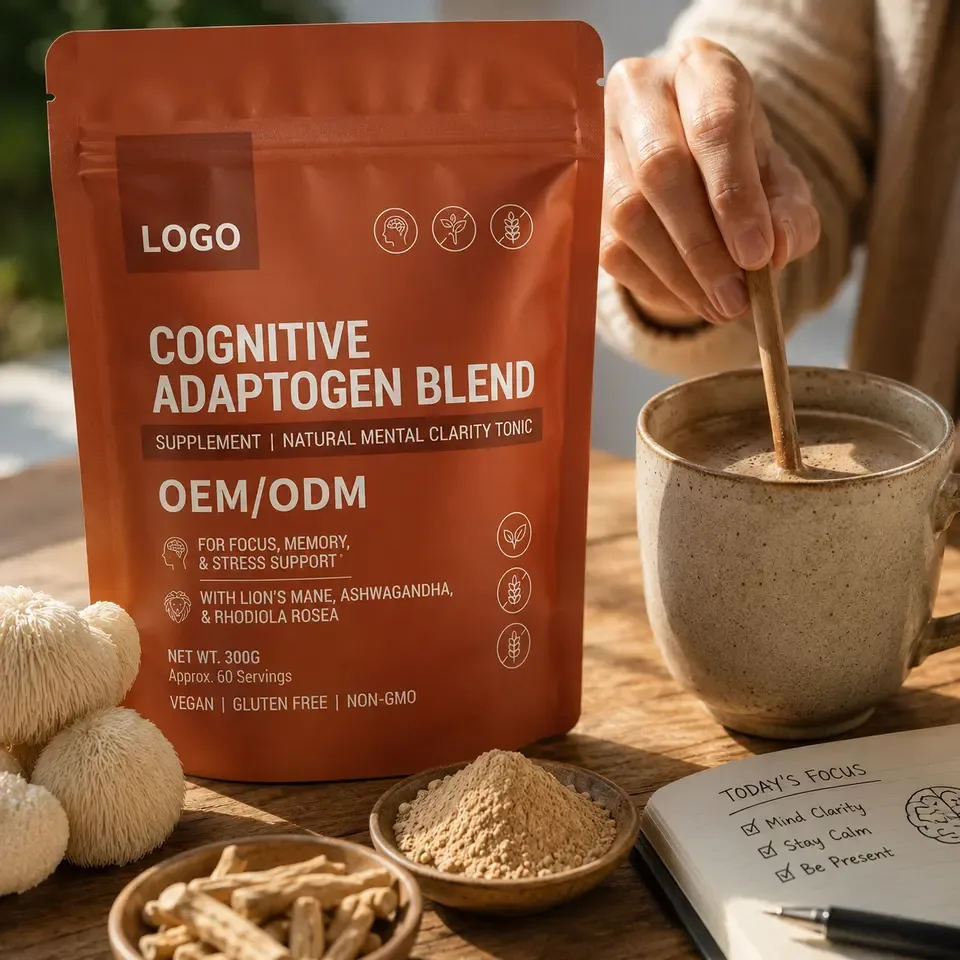 Flexible MOQ Custom Formula Adaptogen Blend Powder Wholesale Cognitive Support Supplement OEM ODM Natural Organic Adult - 产品图片 2