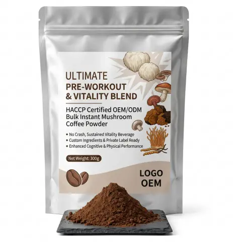 HACCP Certified OEM ODM Custom Ingredients Beauty Products Pre Workout No Crash Sustained Vitality Beverage Bulk Instant
