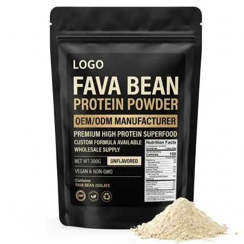 Professional OEM ODM Lumena Fava Bean Protein Powder Manufacturer Premium Adult High Protein Organic Superfood Custom Formula