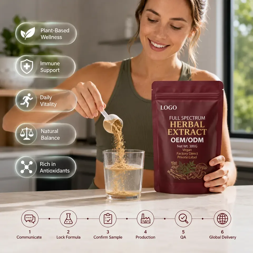Premium Quality Factory Direct Bulk Vegan Herbal Supplement Powder Full Spectrum Extract Liposomal Technology GMP Certified 99% - 产品图片 2